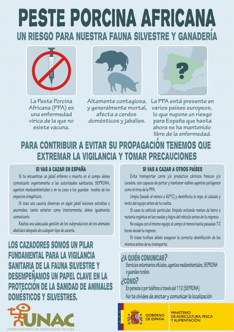 La RFEC continúa trabajando con el MAPA para prevenir la llegada de la peste porcina africana a España